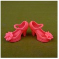 Туфли классика розовые с цветком