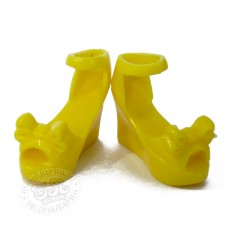 Гламурные туфельки желтые