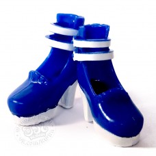 Туфли на платформе синие